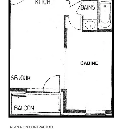 Classique 4 Pers, Animaux Admis, Les Menuires - Fr-1-452-24 Apartamento